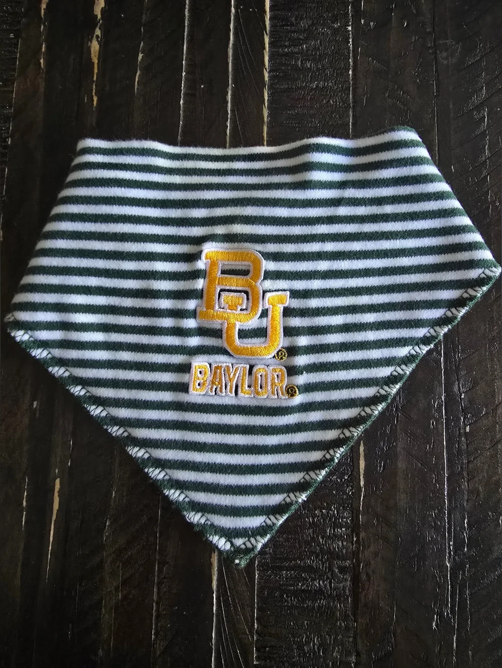 Baylor University Baby Bib Snap